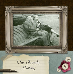 Mixbook has several family history themes like this one.