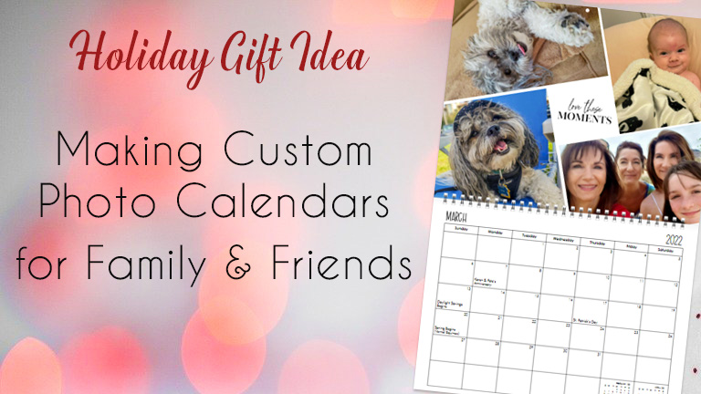 Make photo calendars for Christmas holidays