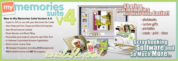 My Memories Suite v4 digital scrapbooking software has been released