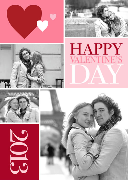 Valentines Day photo collage from Mixbook