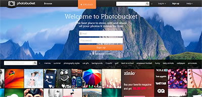 Photobucket is a popular photo sharing and storage site