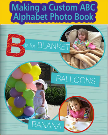 Making a personalized ABC alphabet photo book