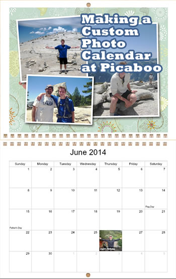Picaboo custom calendar review
