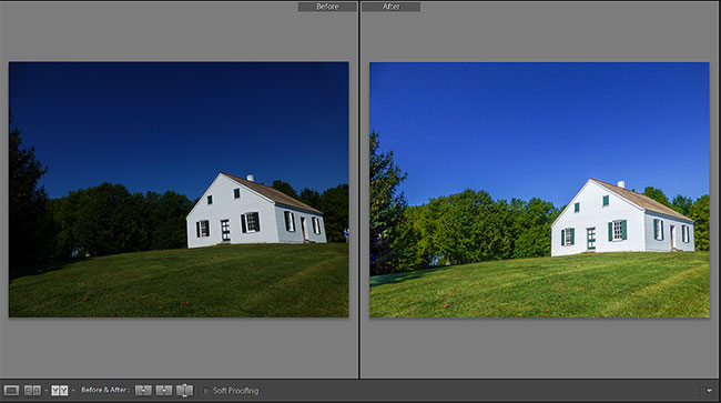 Lightroom Before and After Views