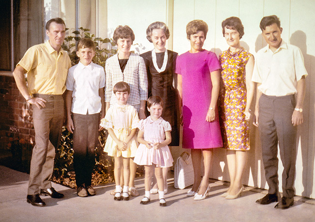 Family photo after scanning and color correcting