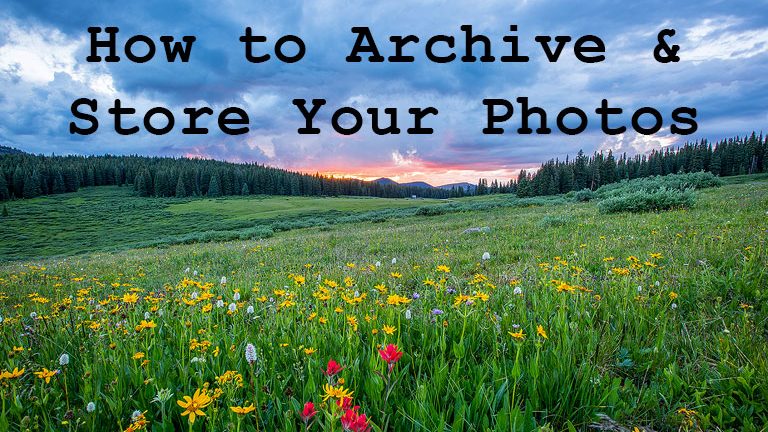 how to archive and store your digital photos