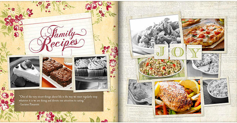 Family recipes make great additions to your book