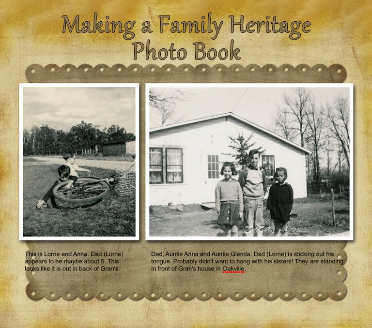 How to create a family heritage photo album