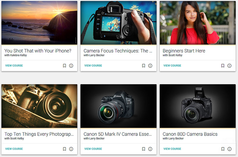 Kelby One offers hundreds of photography courses for beginners through advanced