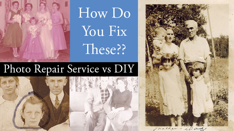 Ahouls you try to repair or restore old photos yourself or use a photo restoration service