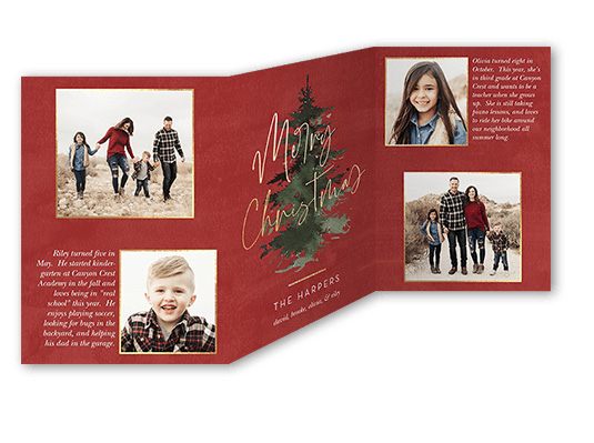 Shutterfly offers tri-fold holiday Christmas cards