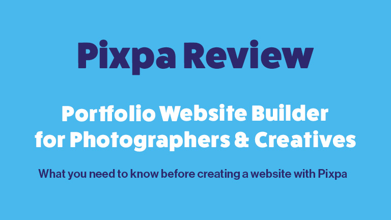 Pixpa Review - porfolio website builder or photographers