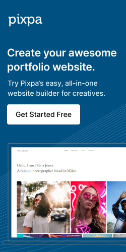 Pixpa photographer portfolio website