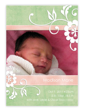 Mixbook baby birth announcements, wedding and baby shower cards are the best