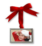 Shutterfly pewter Christmas ornament